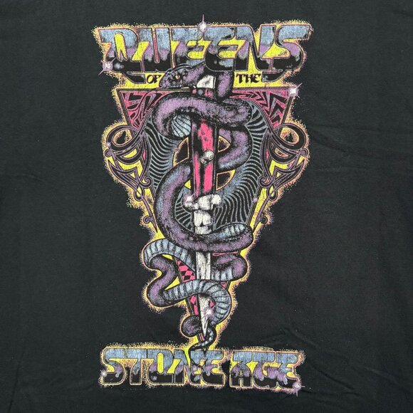 Queens Of The Stone Age Snake Rock T-Shirt Size Large - Picture 2 of 4